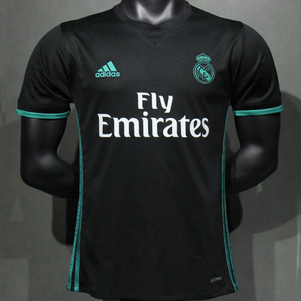 2017/18 RM Away Black Retro Player Version Soccer Jersey 球员版