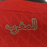 2025 Morocco Home Red Player Version Soccer Jersey