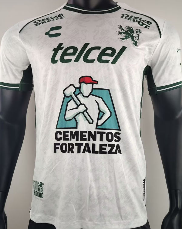 2024/25 Leon Away White Player Version Soccer Jersey 莱昂
