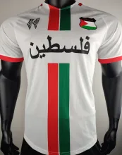 2024/25 Palestine White Player Version Soccer Jersey 阿拉伯文