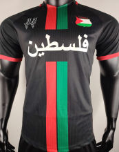 2024/25 Palestine Black Player Version Soccer Jersey 阿拉伯文