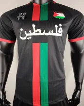 2024/25 Palestine Black Player Version Soccer Jersey 阿拉伯文