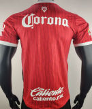 2024/25 Deportivo Toluca Home Red Player Version Soccer Jersey 托卢卡