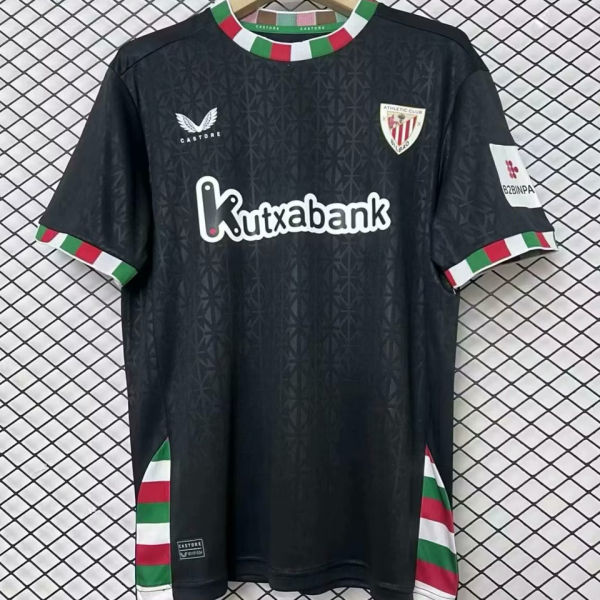 2024/25 Bibao AT 4Th Black Fans Soccer Jersey