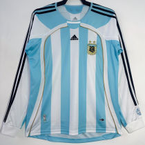 2006 Argentina Home Retro Long Sleeve Soccer Jersey