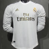 2019/20 RM Home Retro Player Version Long Sleeve Soccer Jersey 球员版