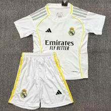 2025/26 RM Home White Kids Soccer Jersey