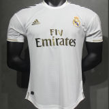 2019/20 RM Home White Retro Player Version Soccer Jersey 球员版
