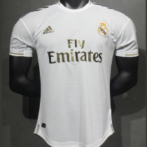 2019/20 RM Home White Retro Player Version Soccer Jersey 球员版