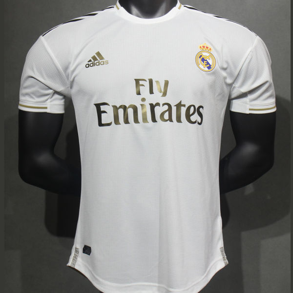 2019/20 RM Home White Retro Player Version Soccer Jersey 球员版