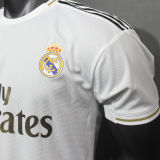 2019/20 RM Home White Retro Player Version Soccer Jersey 球员版