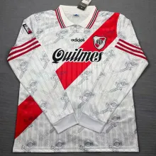 1996 River Plate Home Retro Long Sleeve Soccer Jersey