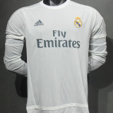 2015/16 RM Home Retro Long Sleeve Player Version Jersey 球员版
