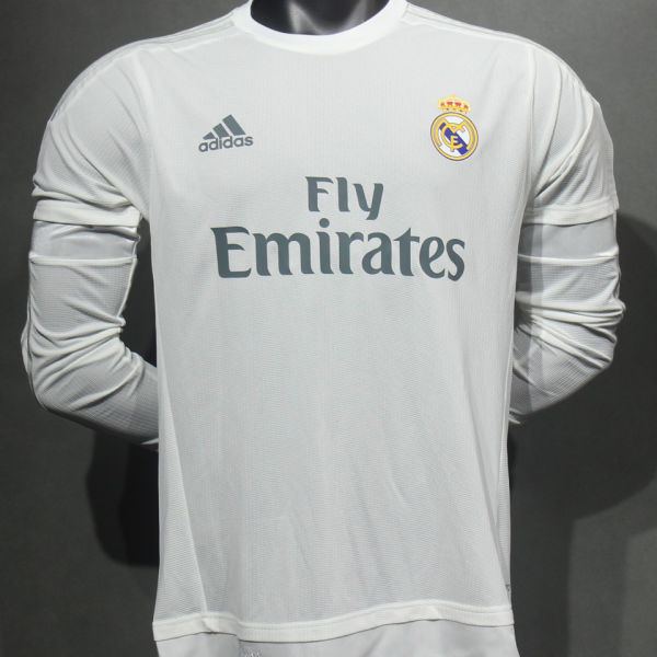 2015/16 RM Home Retro Long Sleeve Player Version Jersey 球员版