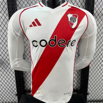 2024/25 River Plate White Player Version Long Sleeve Jersey