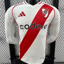 2024/25 River Plate White Player Version Long Sleeve Jersey