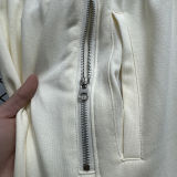2025 Nk~ Off-White Pure Cotton Sports Trousers Zipper style