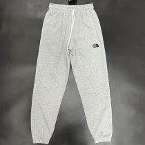2025 TNF Grey Pure Cotton Sports Trousers Zipper style