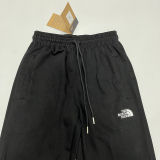 2025 TNF Black Pure Cotton Sports Trousers Zipper style