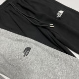 2025 TNF Black Pure Cotton Sports Trousers Zipper style