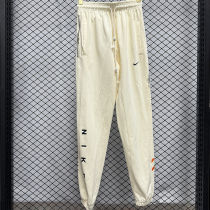 2025 Nk~ Off-White Pure Cotton Sports Trousers Zipper style