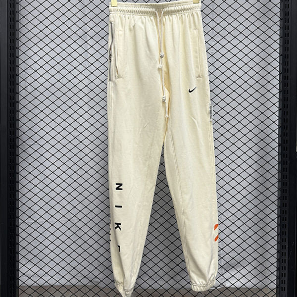 2025 Nk~ Off-White Pure Cotton Sports Trousers Zipper style
