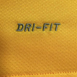 2010 Brazil Home Yellow Retro Soccer Jersey