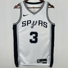 Spurs PAUL #3 White NBA Jerseys