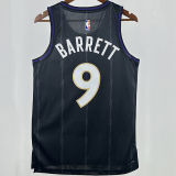 2025 Timberwolves BARRETT #9 Black NBA Jerseys 热压