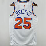 2025 NY Knicks BRIDGES #25 White City Edition NBA Jerseys