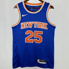 2025 NY Knicks BRIDGES #25 Blue City Edition NBA Jerseys