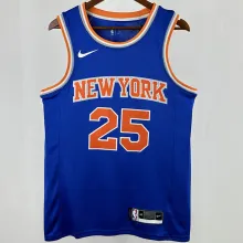 2025 NY Knicks BRIDGES #25 Blue City Edition NBA Jerseys