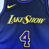2025 Lakers KNECHT#4 City Edition NBA Jerseys