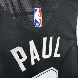 2023/24 Spurs PAUL #3 Black NBA Jerseys