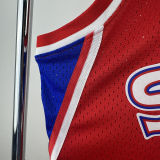 1996/97 76ers IVERSON #3 Red Retro NBA Jerseys 热压