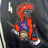 2025 Timberwolves BARNES #4 Black NBA Jerseys 热压