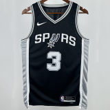 2023/24 Spurs PAUL #3 Black NBA Jerseys