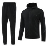 2025 Nk~ Black Zipper Jacket Tracksuit