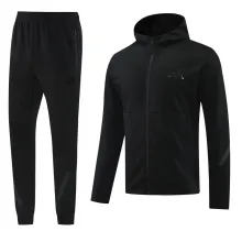 2025 Nk~ Black Zipper Jacket Tracksuit
