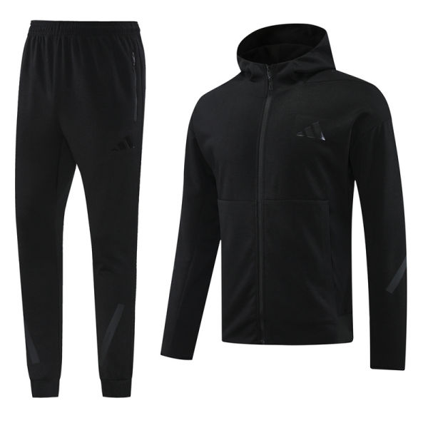 2025 Nk~ Black Zipper Jacket Tracksuit