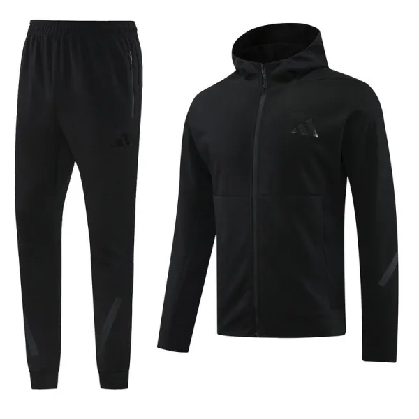 2025 Nk~ Black Zipper Jacket Tracksuit