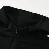 2025 Nk~ Black Zipper Jacket Tracksuit