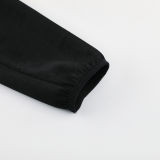 2025 Nk~ Black Zipper Jacket Tracksuit