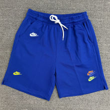 2025 NK Blue Embroidered Multicolor Logo Casual Short Pants CN02深彩蓝