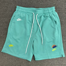 2025 NK Green Embroidered Multicolor Logo Casual Short Pants CN02湖绿