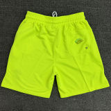 2025 NK Fluorescent Green Embroidered Multicolor Logo Casual Short Pants CN02萤光绿