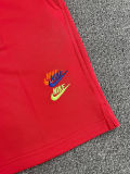 2025 NK Red Embroidered Multicolor Logo Casual Short Pants CN02大红