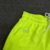 2025 NK Fluorescent Green Embroidered Multicolor Logo Casual Short Pants CN02萤光绿