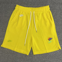 2025 NK Yellow Embroidered Multicolor Logo Casual Short Pants CN02黄