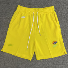 2025 NK Yellow Embroidered Multicolor Logo Casual Short Pants CN02黄